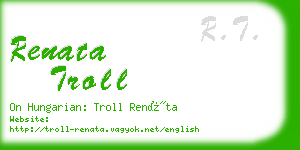 renata troll business card